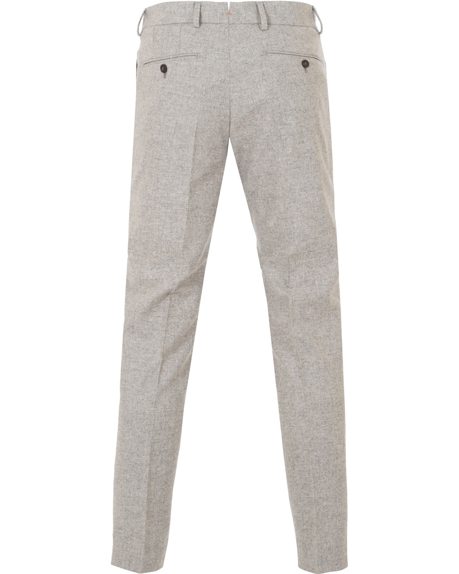 Herre | Bukser | Morris | Rodney Wool Trousers Light Grey