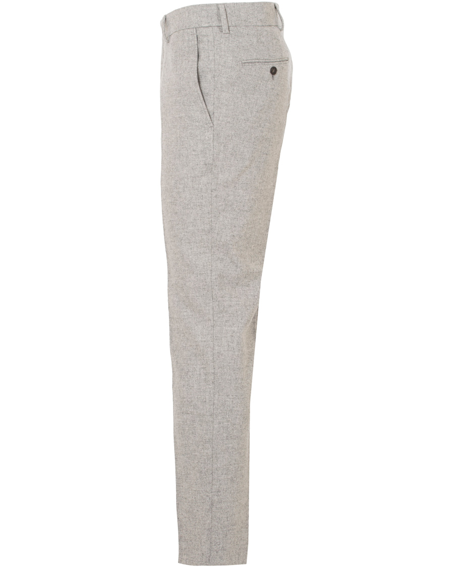 Herre | Bukser | Morris | Rodney Wool Trousers Light Grey