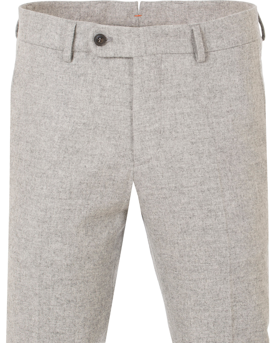 Herre | Bukser | Morris | Rodney Wool Trousers Light Grey