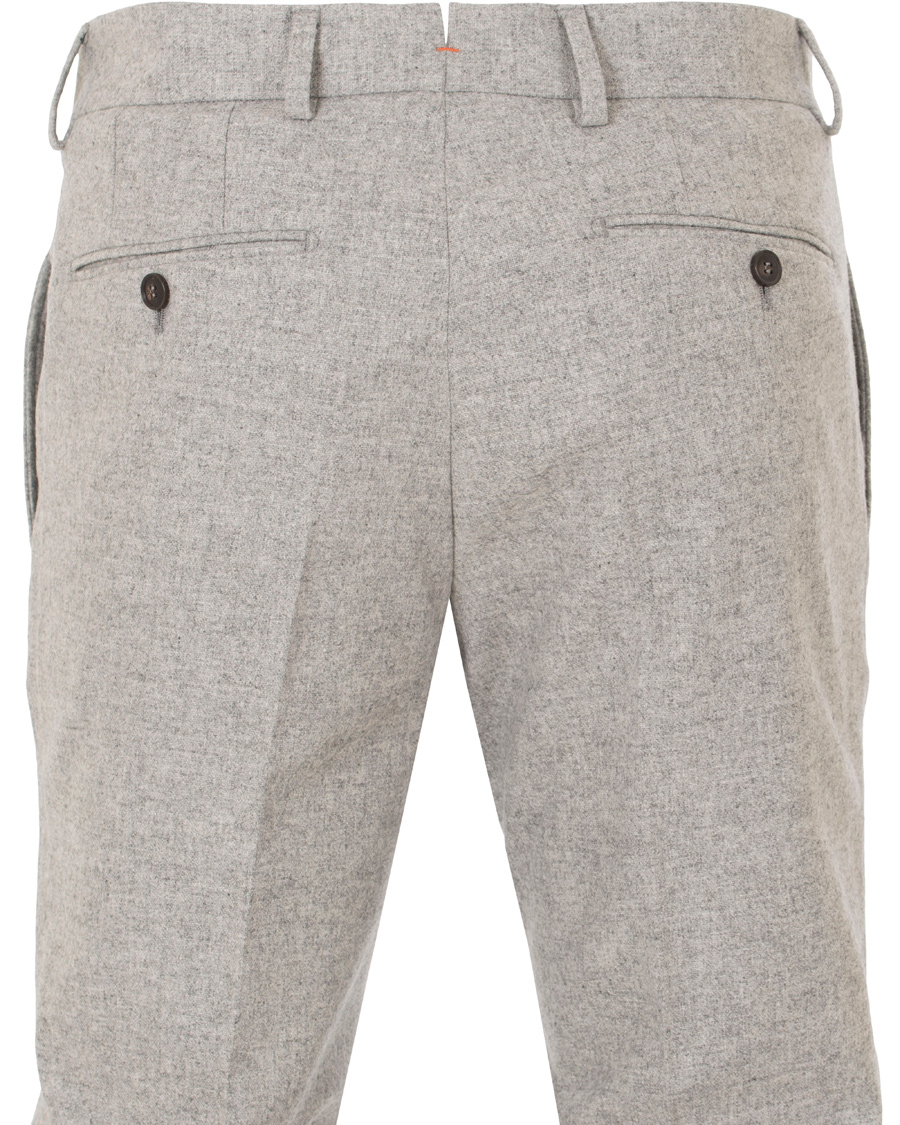 Herre | Bukser | Morris | Rodney Wool Trousers Light Grey