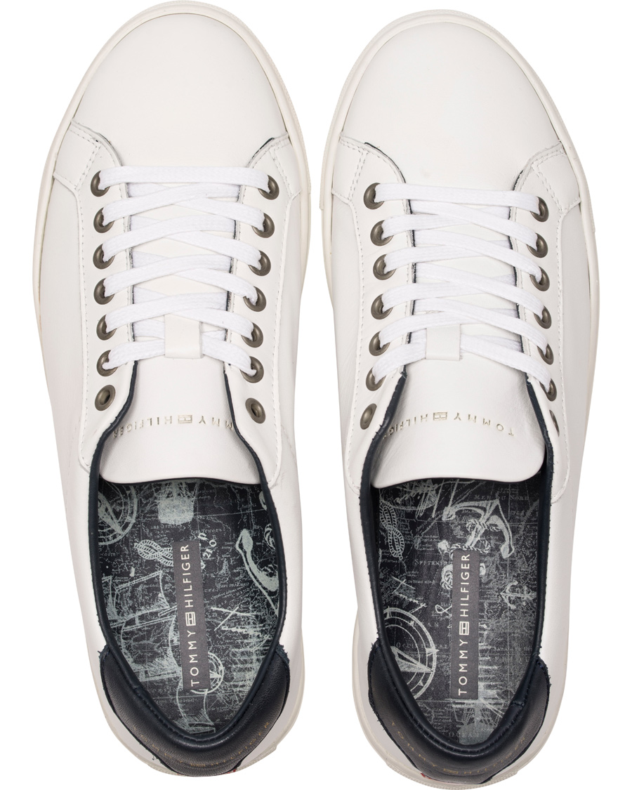 Herre | Tommy Hilfiger Mount Sneaker White Leather | Tommy Hilfiger | Mount Sneaker White Leather