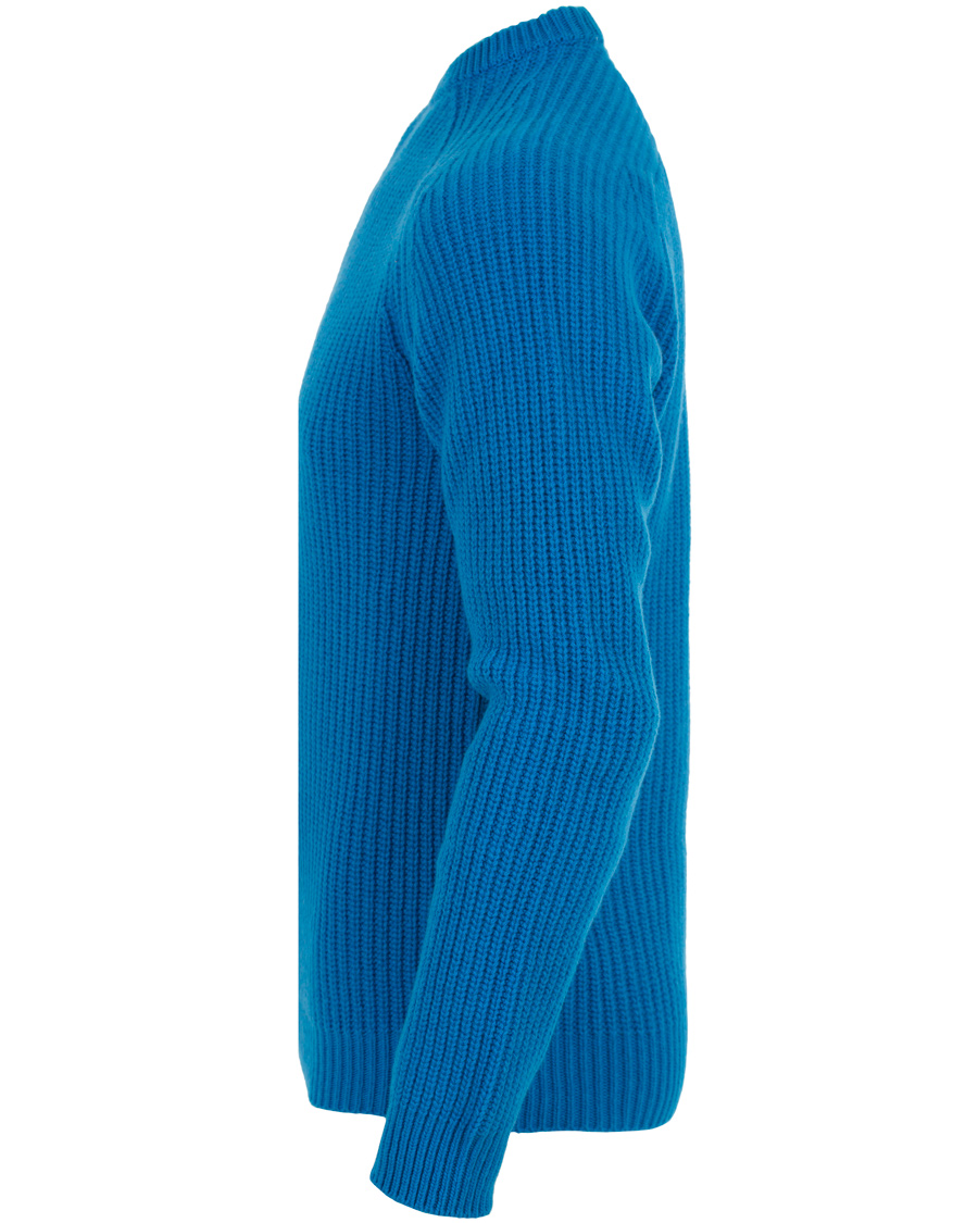 Herre | Trøjer | GANT Diamond G | Lambswool Cashmere Crew Neck Teal Blue