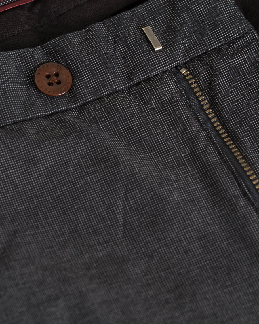 Herre | Bukser | GANT | Tailored Slim Wool Look Slacks Graphite