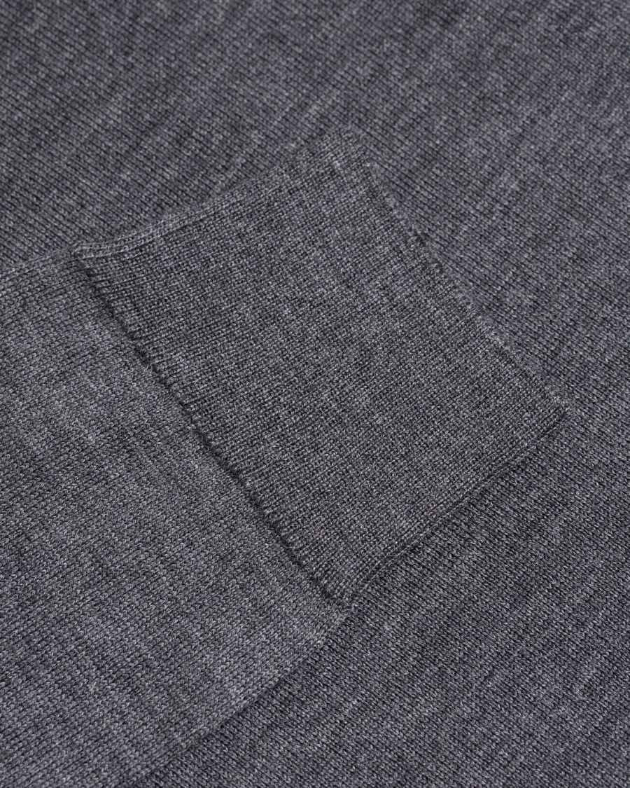 Herre | Trøjer | GANT | Fine Merino Wool Turtleneck Antracite Melange