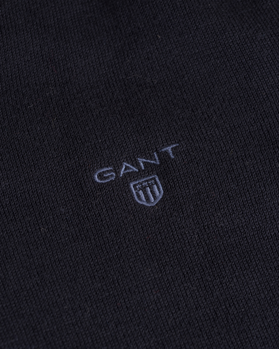 Herre | Trøjer | GANT | Lightweight Cotton V-Neck Navy