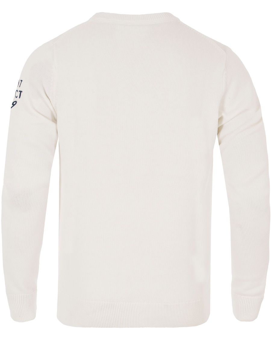 Herre | Trøjer | GANT | American Flag Sweater Off White