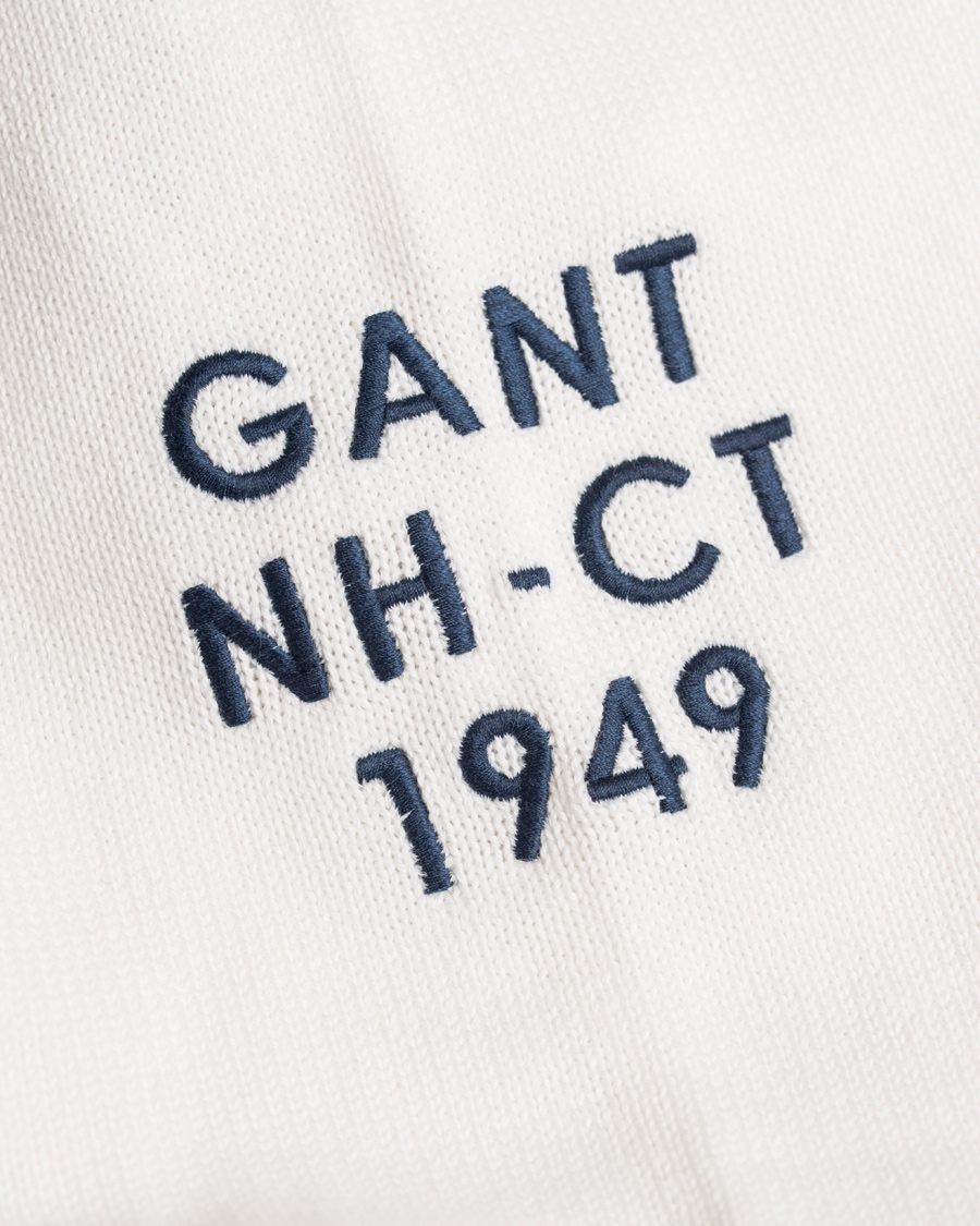 Herre | Trøjer | GANT | American Flag Sweater Off White