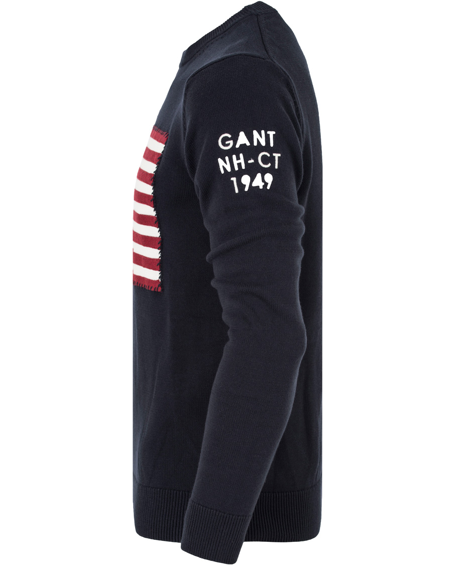 Herre | Trøjer | GANT | American Flag Sweater Navy