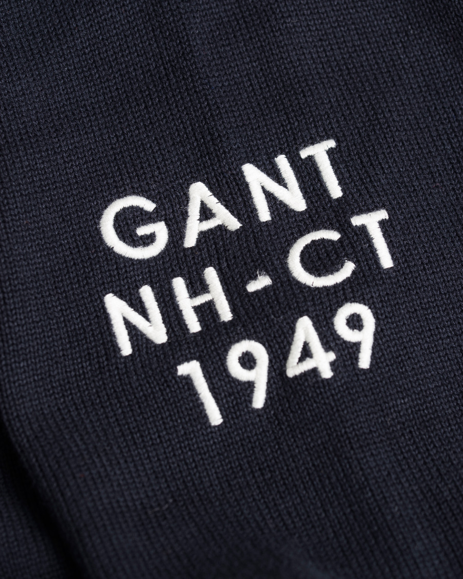Herre | Trøjer | GANT | American Flag Sweater Navy