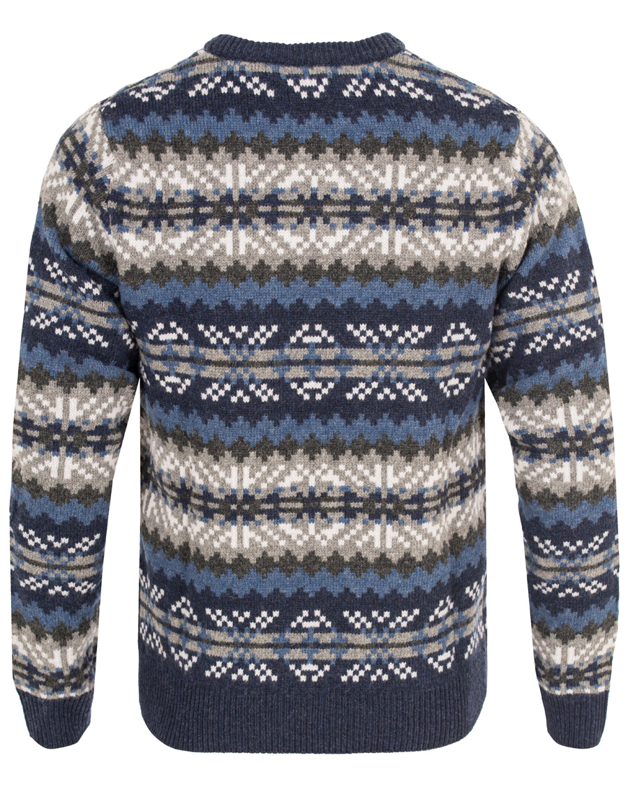 Herre | Trøjer | GANT | Fairisle Crew Neck Indigo Blue