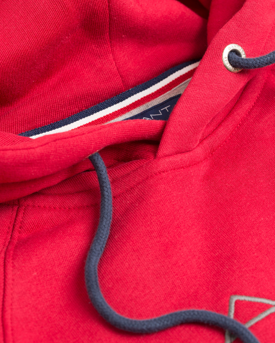 Herre | Trøjer | GANT | Shield Sweat Hoodie Thunder Red