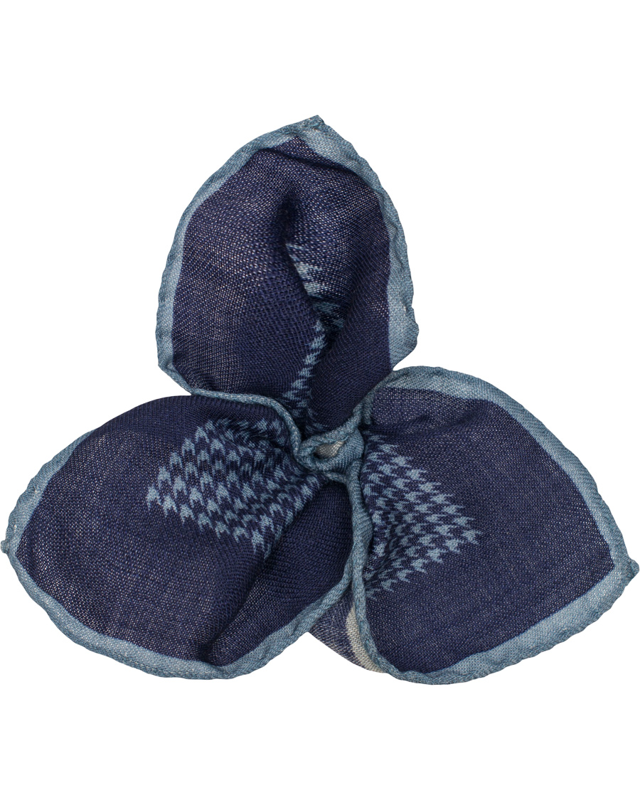 Herre | Morris Heritage Gustavo Pocket Square Navy | Morris Heritage | Gustavo Pocket Square Navy