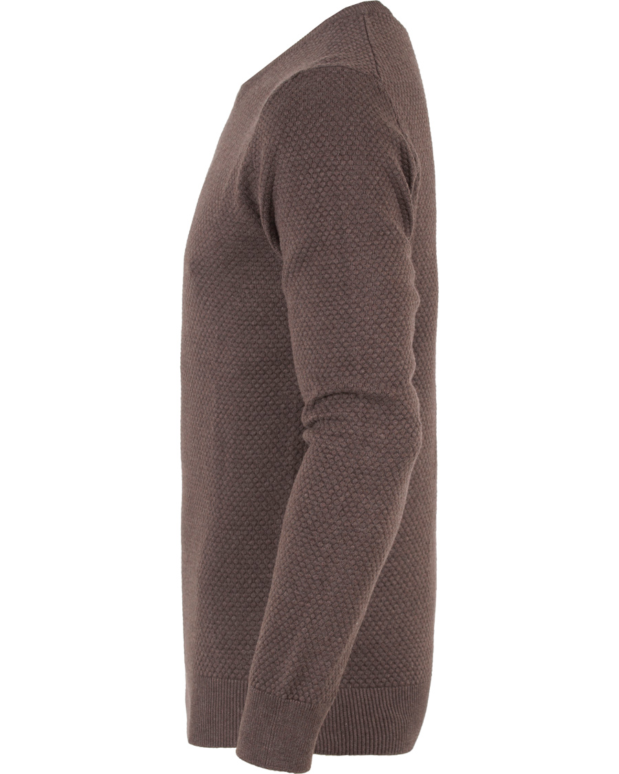Herre | Trøjer | J.Lindeberg | Dexter Circle Structure Sweater Brown