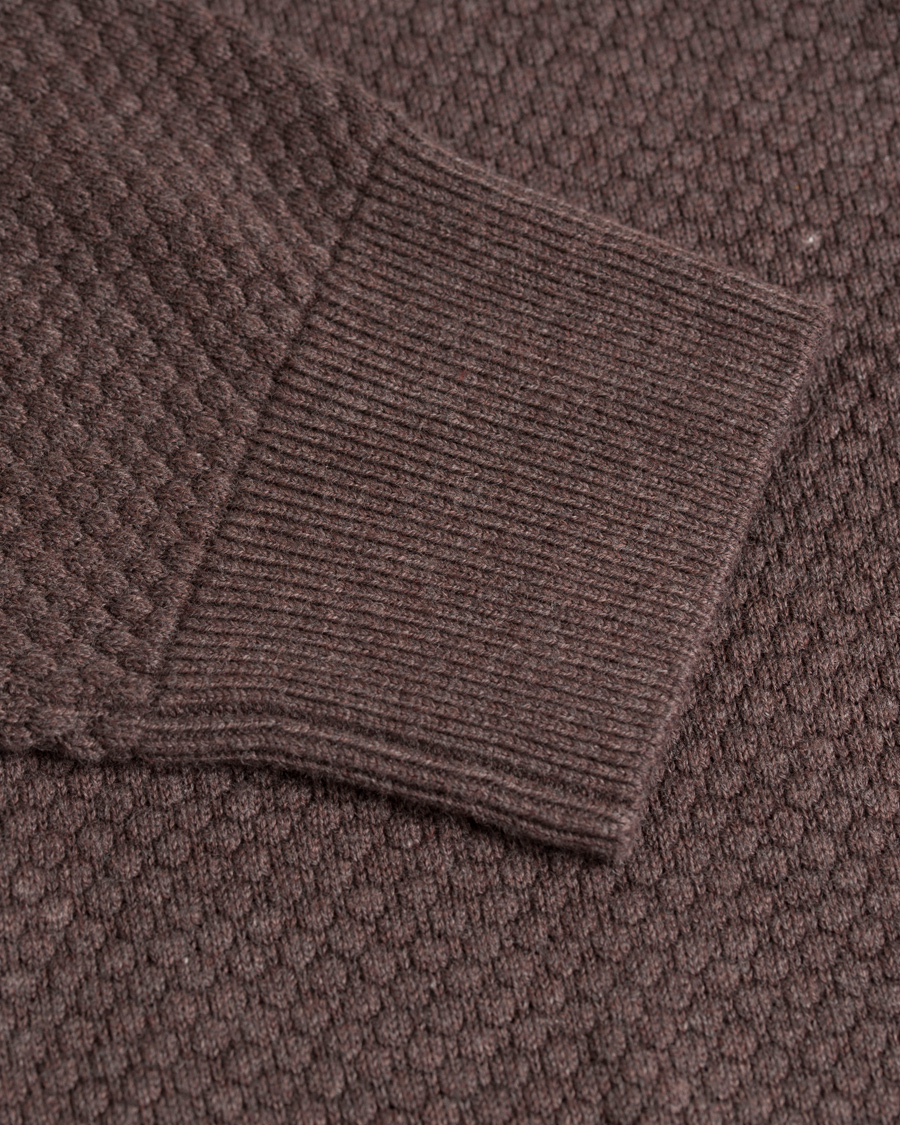 Herre | Trøjer | J.Lindeberg | Dexter Circle Structure Sweater Brown