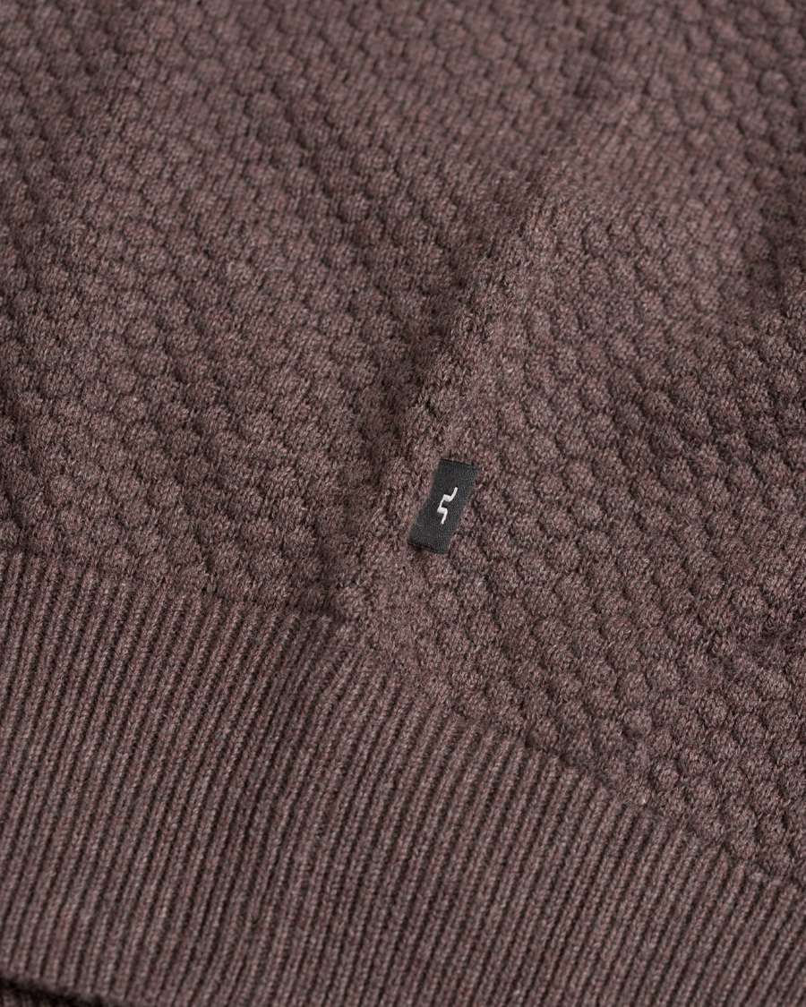 Herre | Trøjer | J.Lindeberg | Dexter Circle Structure Sweater Brown