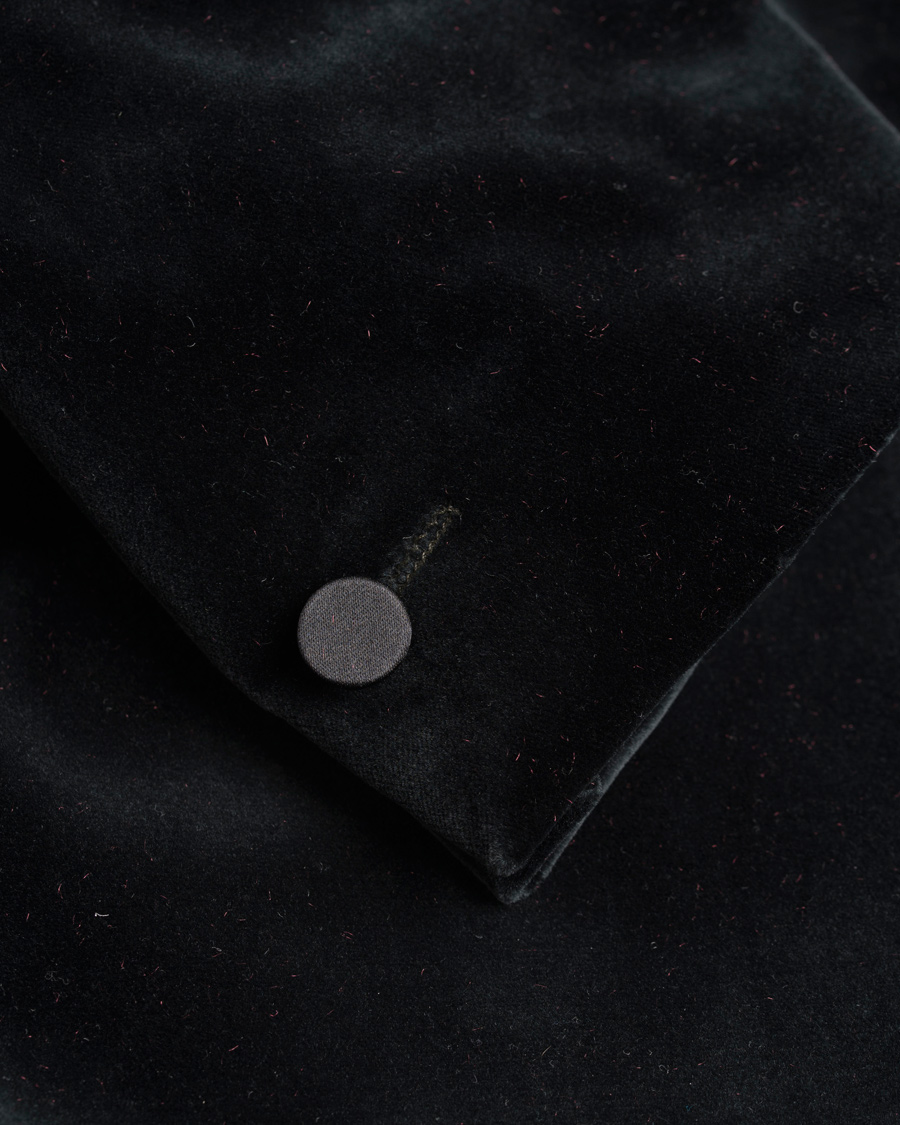 Herre | Blazere & jakker | J.Lindeberg | Savile Velvet Shawl Collar Tuxedo Dark Green