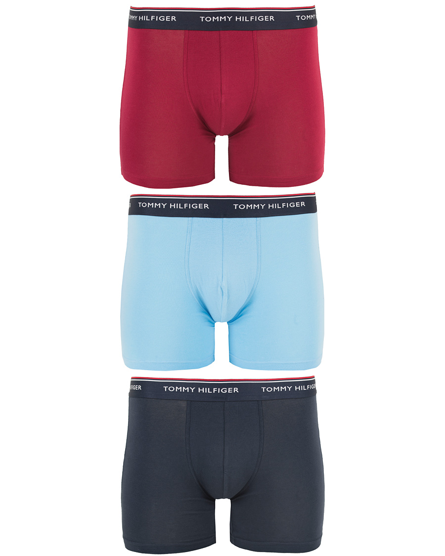 Herre | Undertøj | Tommy Hilfiger | Premium Ess Trunk 3-Pack Alaska Blue/Ruba Red/Blue