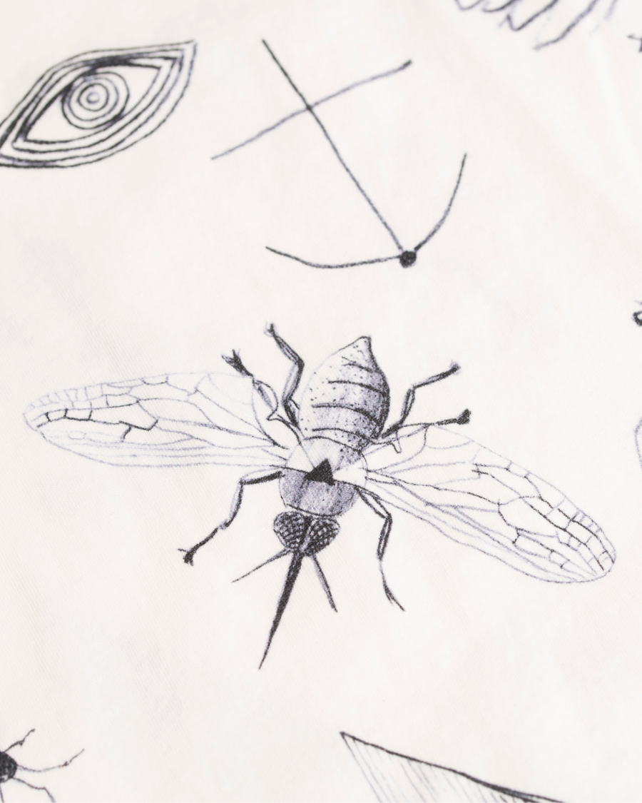 Herre | T-Shirts | Nudie Jeans | O-neck Tattoo Sketches Tee Off White
