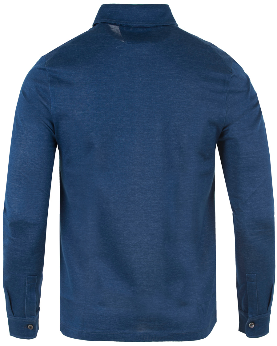 Herre | Trøjer | BOSS BLACK | BOSS T-Morrison Long Sleeve Polo Dark Indigo