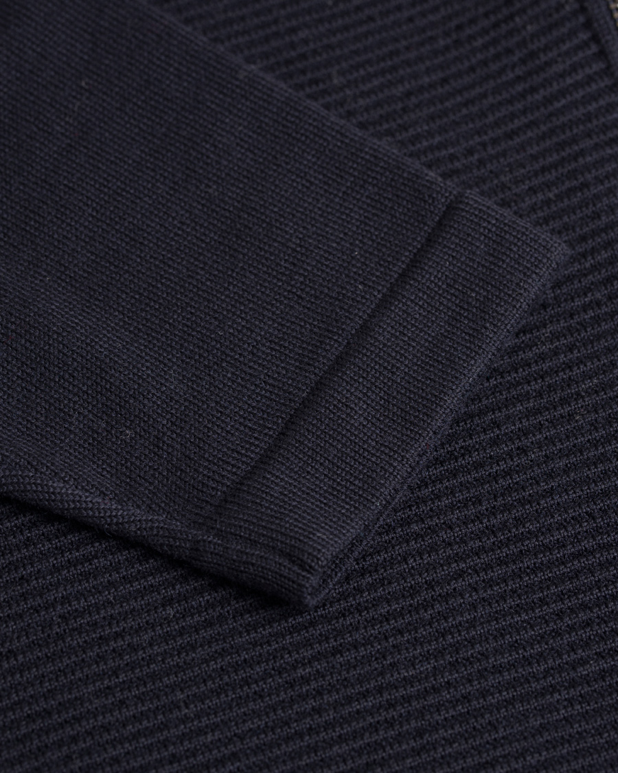 Herre | Trøjer | BOSS BLACK | BOSS Inat Stuctured Front Zip Jacket Dark Navy