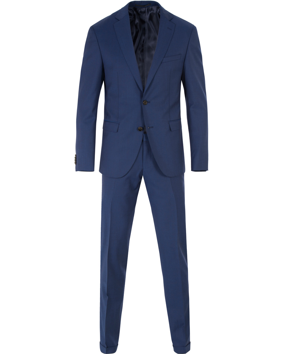 Herre | Jakkesæt | BOSS BLACK | BOSS Reyno/Wave Super 120 Wool Suit Medium Blue