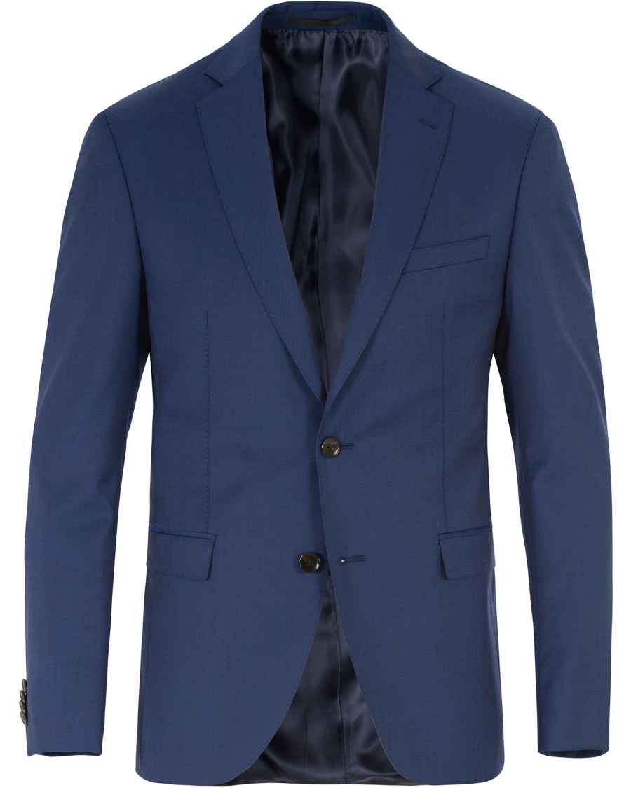 Herre | Jakkesæt | BOSS BLACK | BOSS Reyno/Wave Super 120 Wool Suit Medium Blue
