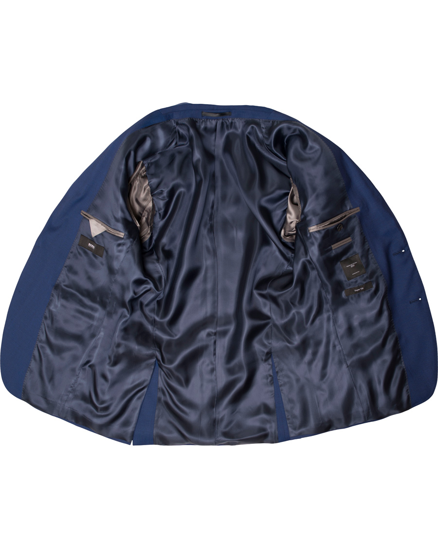 Herre | Jakkesæt | BOSS BLACK | BOSS Reyno/Wave Super 120 Wool Suit Medium Blue