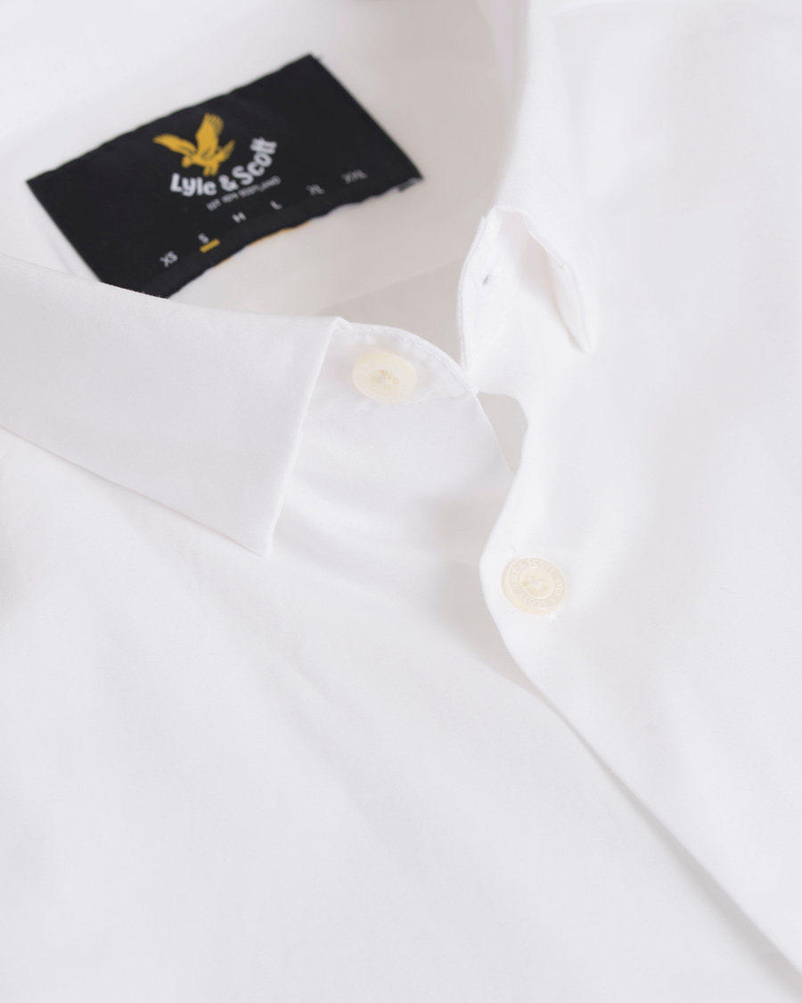 Herre | Skjorter | Lyle & Scott | Slim Fit Poplin Shirt White