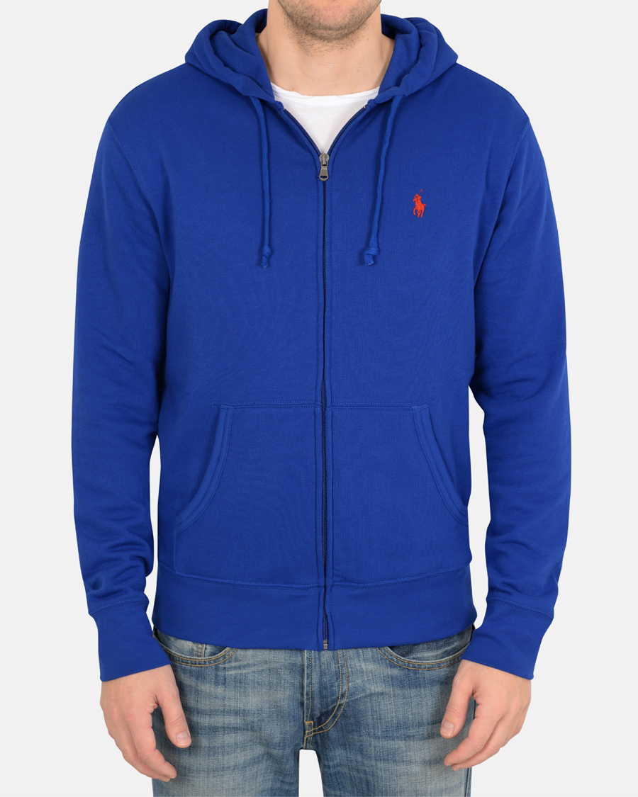 Herre | Trøjer | Polo Ralph Lauren | Full Zip Hoodie Royal Blue