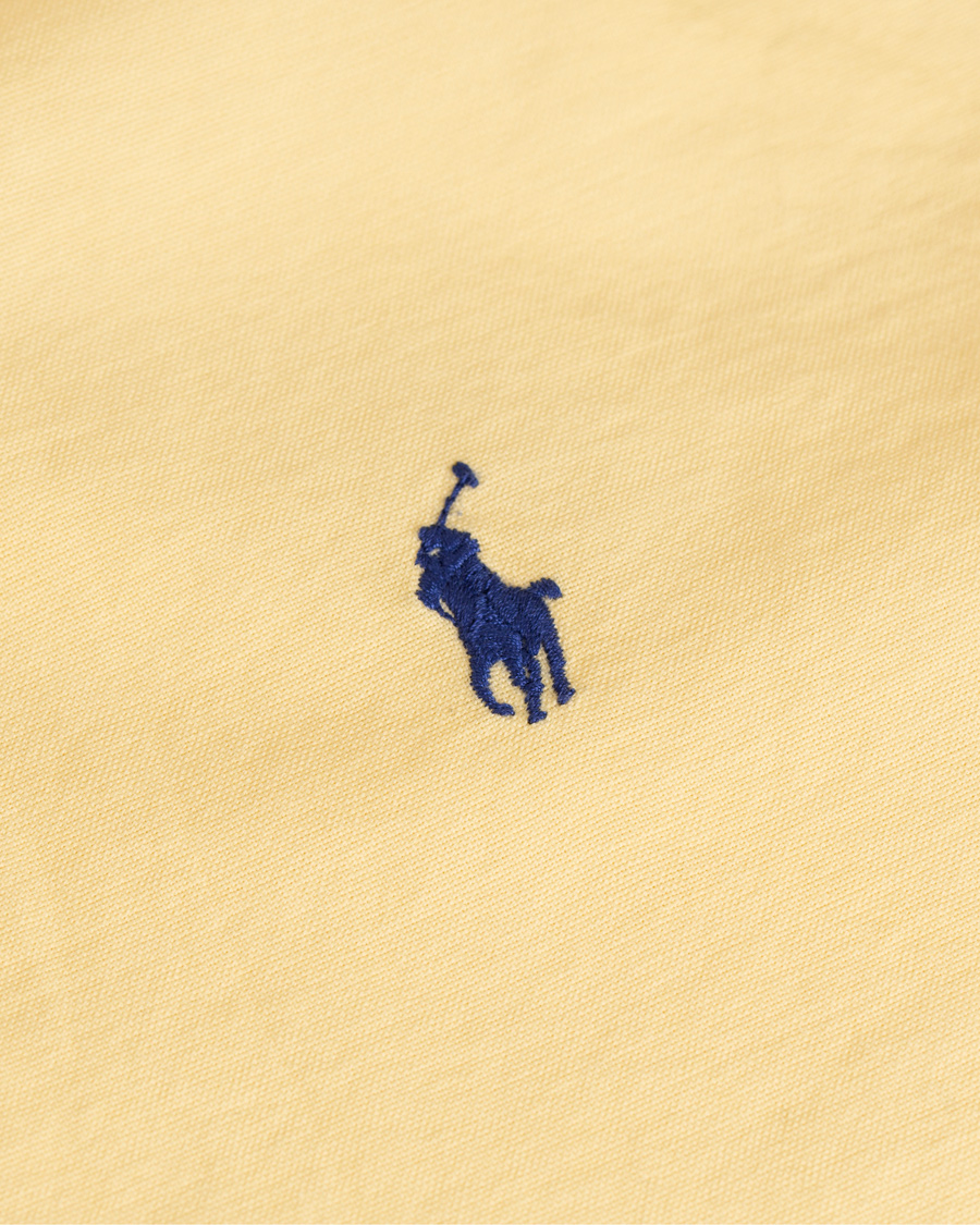 Herre | Skjorter | Polo Ralph Lauren | Slim Fit Garment Dyed Oxford Shirt Yellow