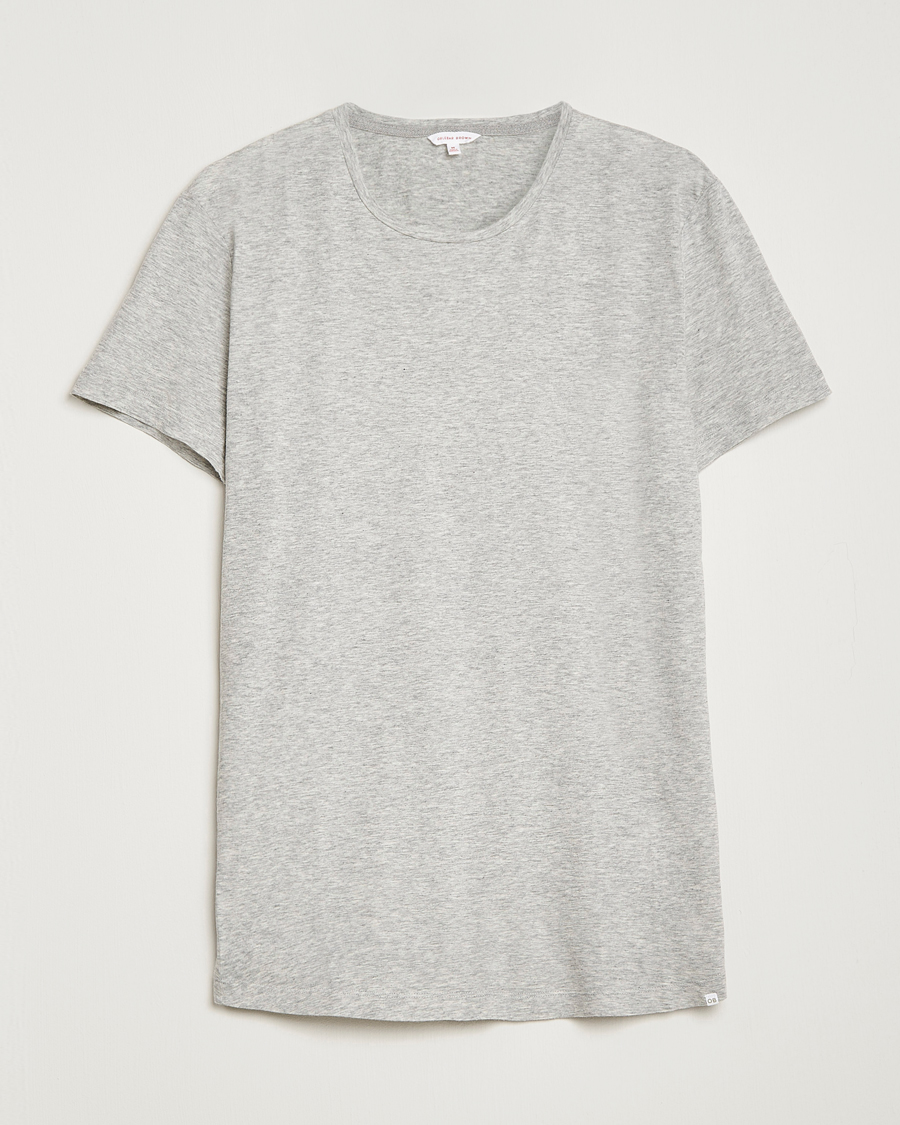 Herre |  | Orlebar Brown | OB Crew Neck Tee Mid Grey Melange