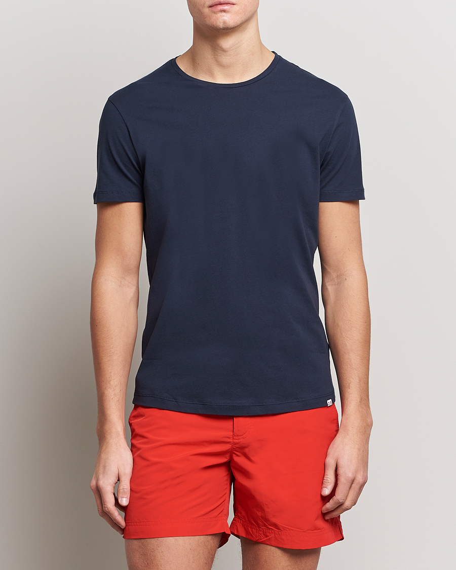 Herre |  | Orlebar Brown | OB Crew Neck Tee Navy