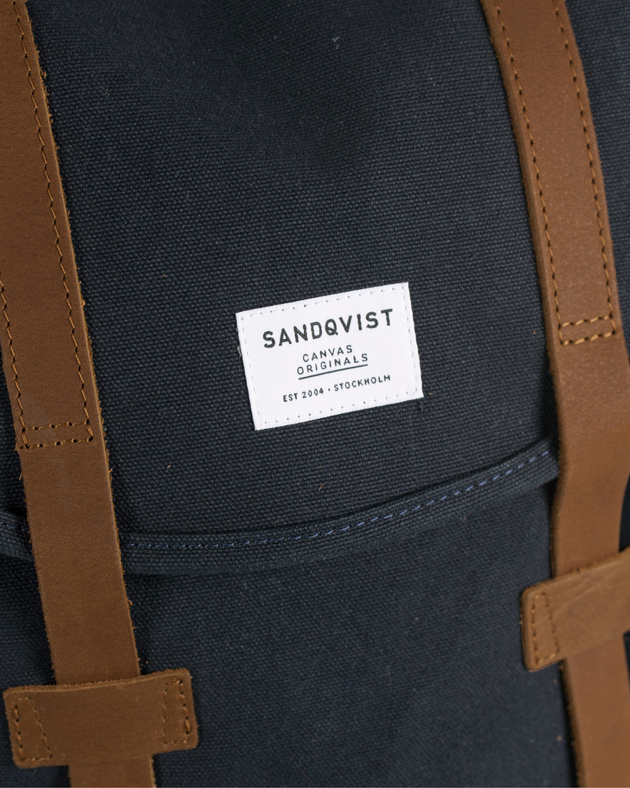 Herre | Sandqvist Stig Canvas Backpack Blue | Sandqvist | Stig Canvas Backpack Blue
