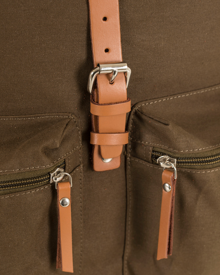 Herre | Sandqvist Roald Polycotton Backpack Olive | Sandqvist | Roald Polycotton Backpack Olive