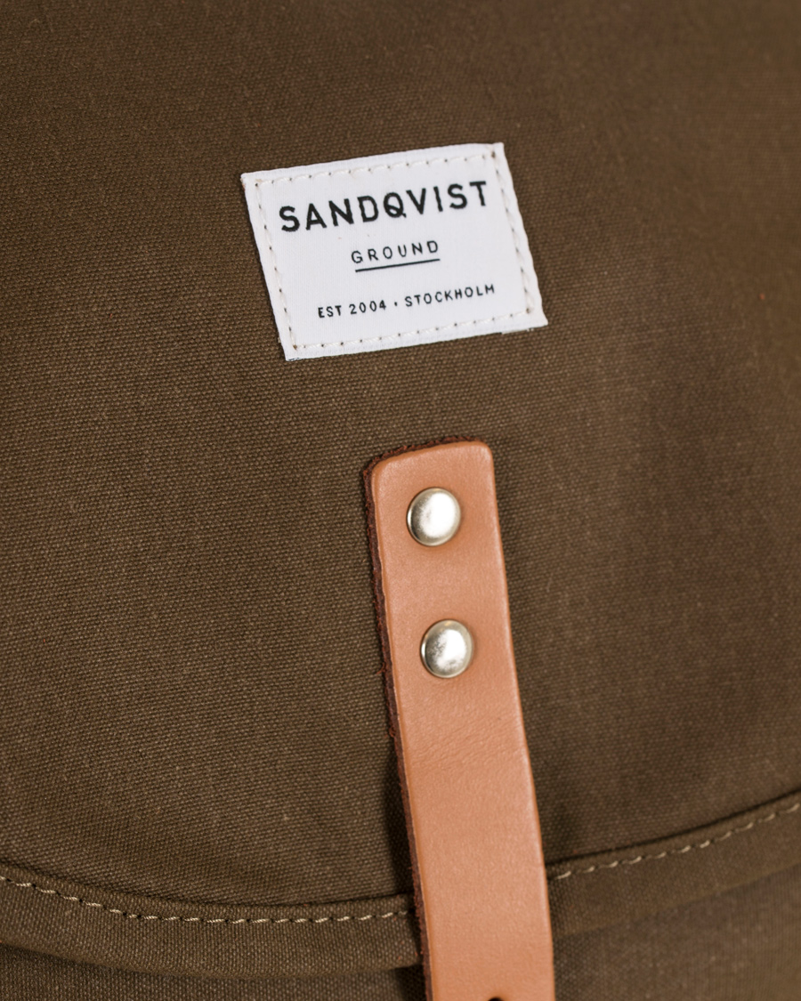 Herre | Sandqvist Roald Polycotton Backpack Olive | Sandqvist | Roald Polycotton Backpack Olive