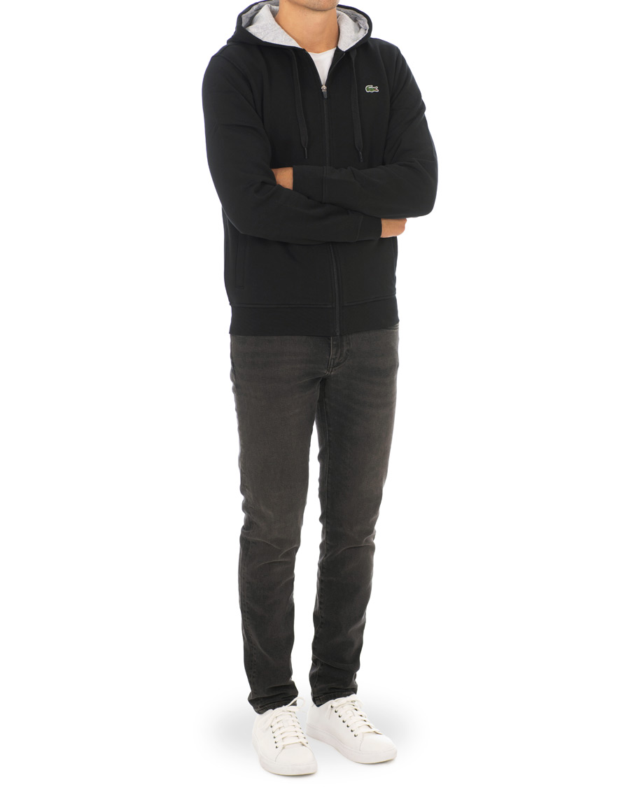 Herre | Trøjer | Lacoste | Full Zip Hoodie Sweatshirt Noir