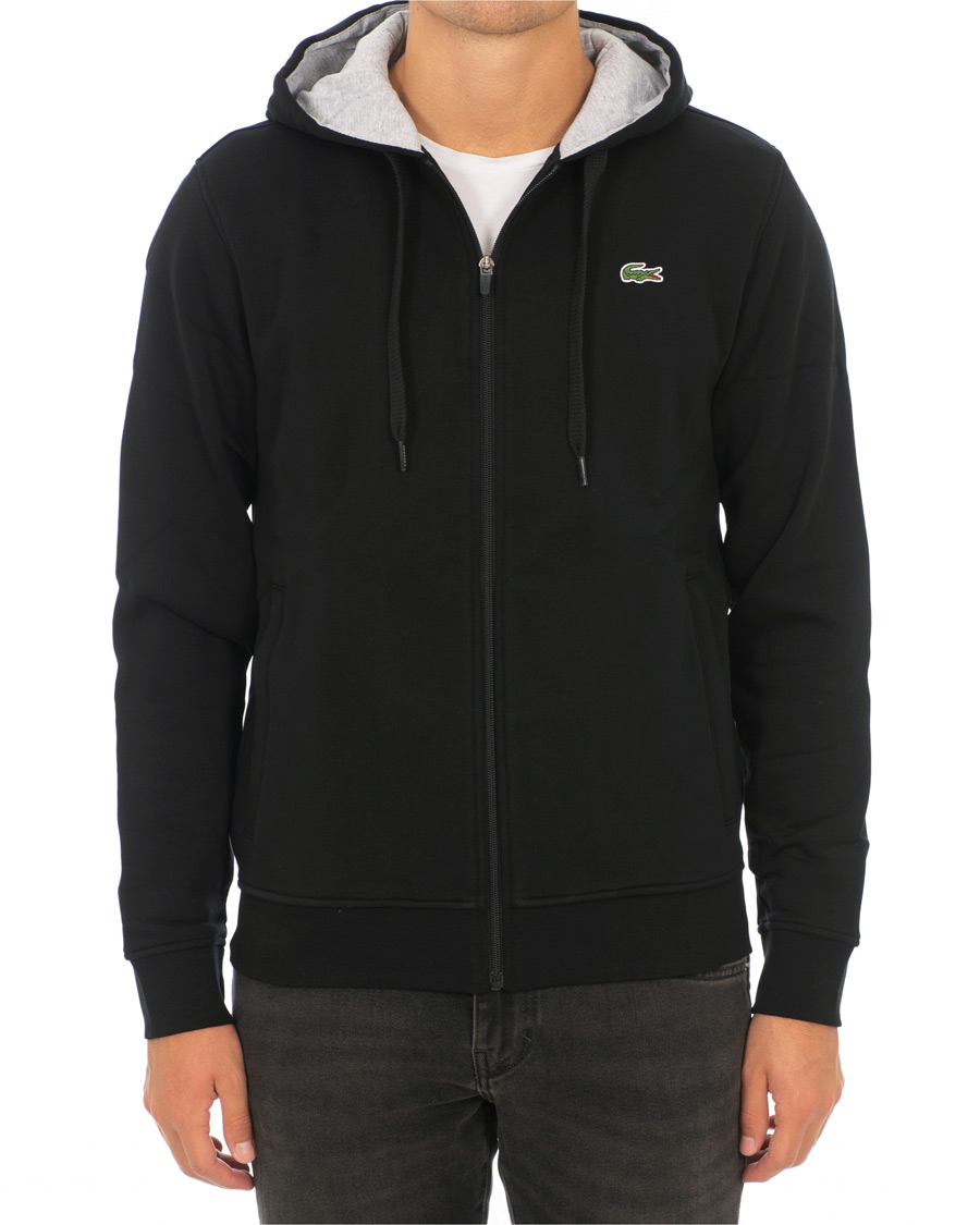 Herre | Trøjer | Lacoste | Full Zip Hoodie Sweatshirt Noir