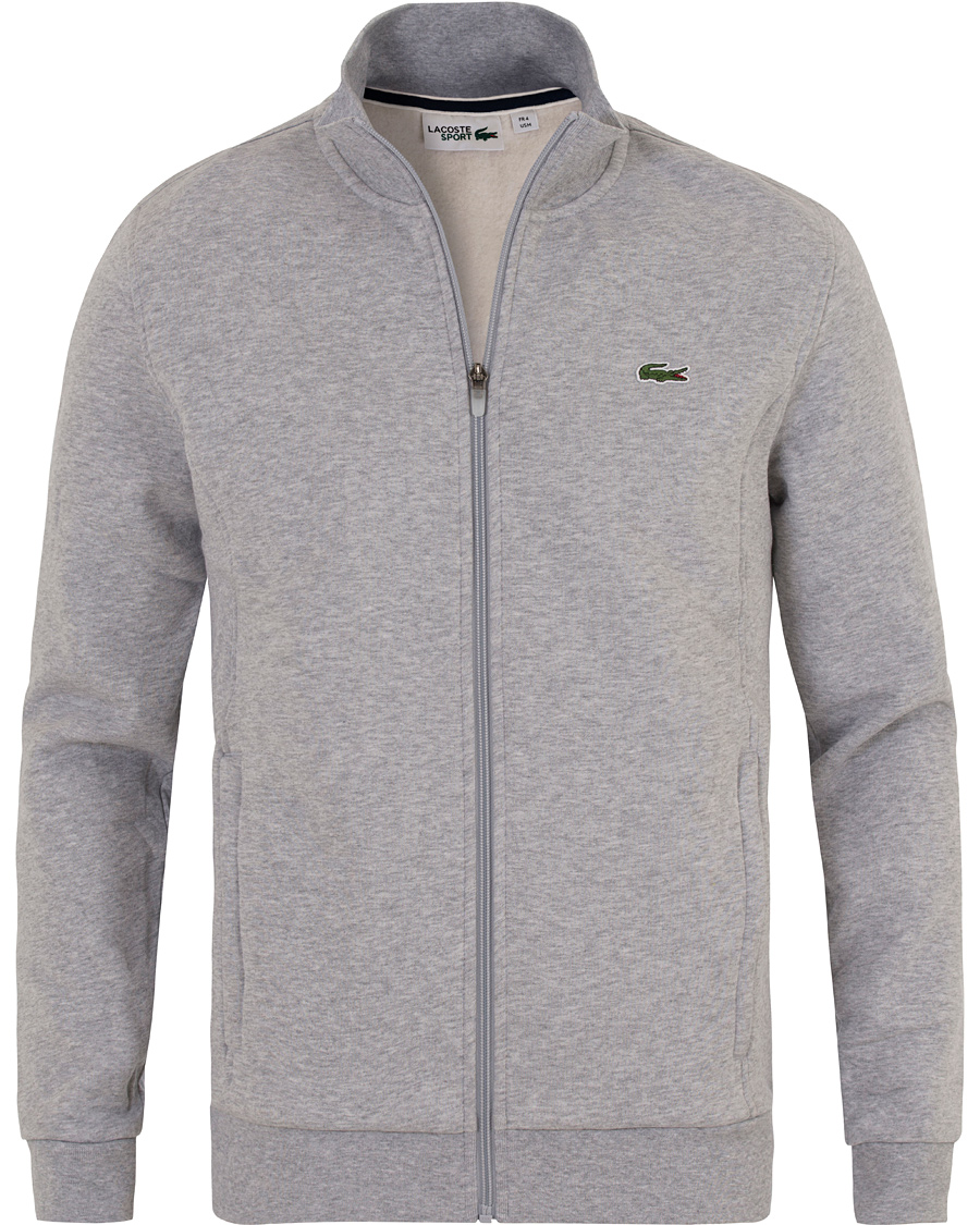 Herre | Trøjer | Lacoste | Zip Trough Sweatshirt Argent Chine