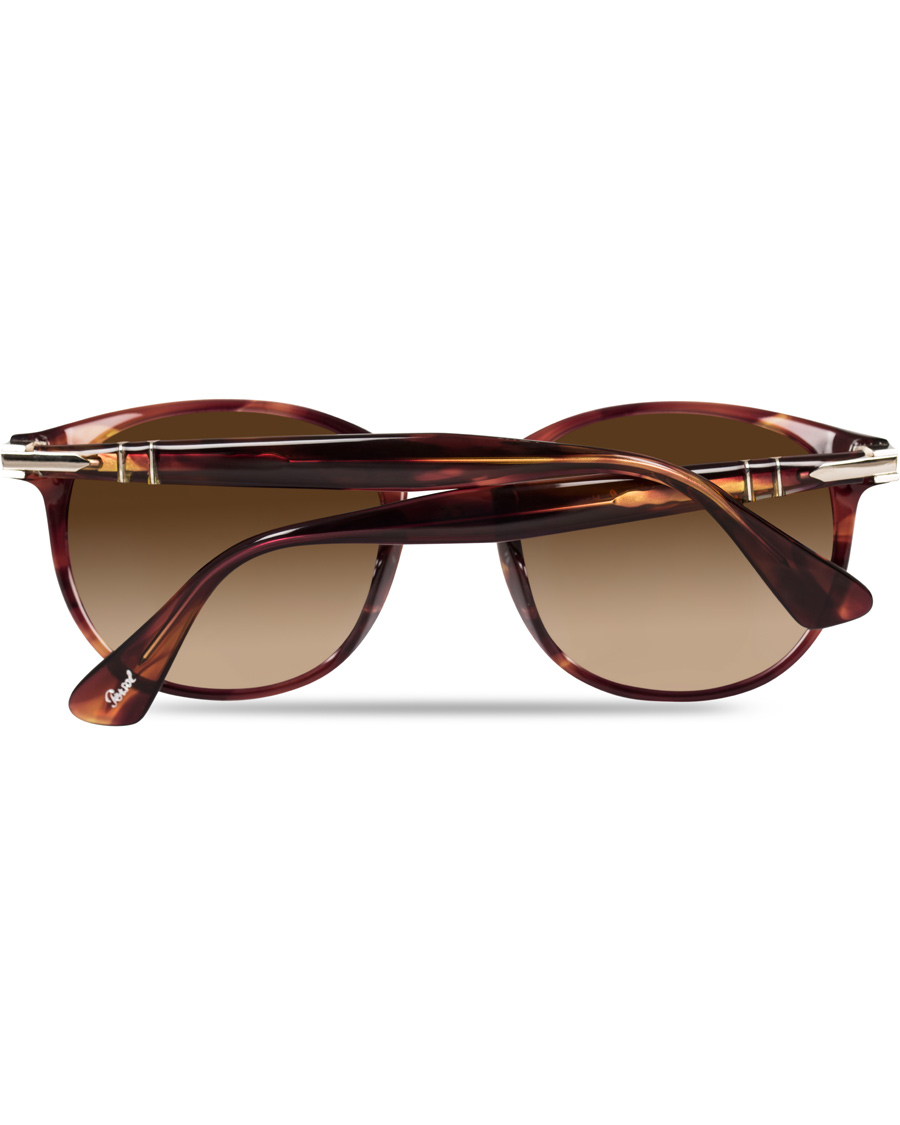 Herre | Persol 0PO3157S Round Sunglasses Brown/Violet Tortoise | Persol | 0PO3157S Round Sunglasses Brown/Violet Tortoise