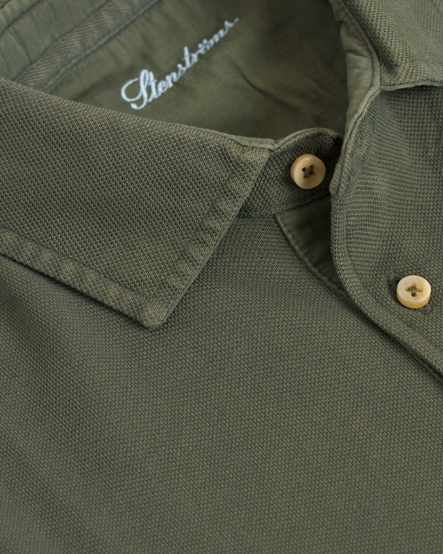 Herre | Polotrøjer | Stenströms | Pigment Dyed Polo Forrest Green