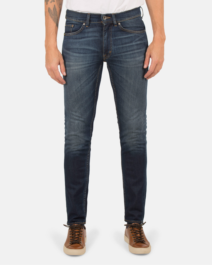 Herre | Jeans | Tiger of Sweden Jeans | Straw Reign Jeans Dark Blue