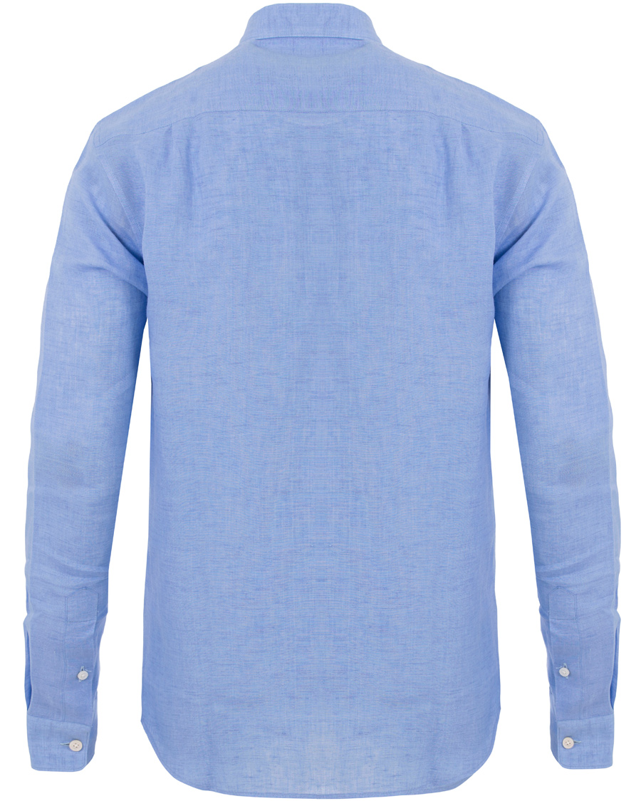 Herre | Skjorter | Gieves & Hawkes | Casual Fit Linen Shirt Light Blue