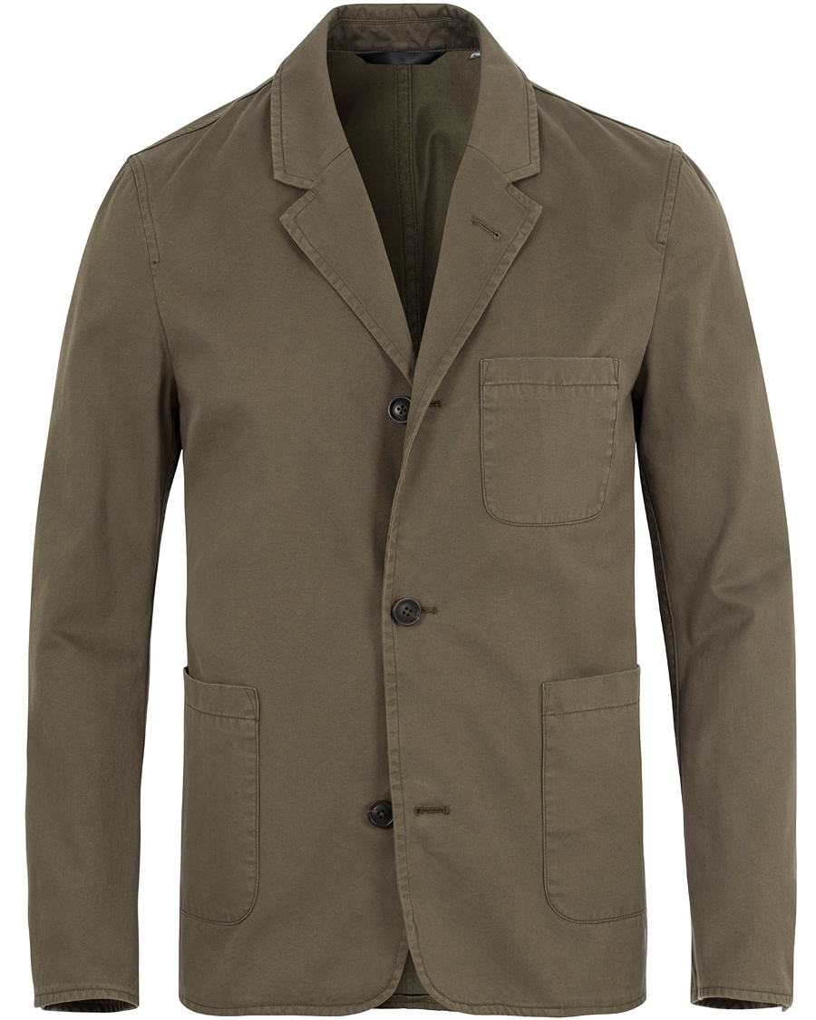 Herre | Blazere & jakker | Gieves & Hawkes | Canvas Patch Pocket Blazer Olive Green