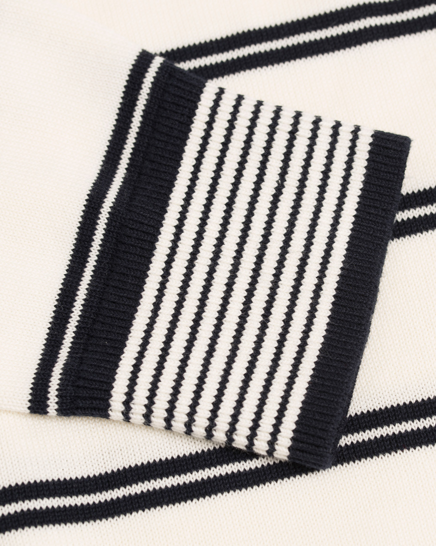 Herre | Trøjer | Tommy Hilfiger | Hendrics Stripe Knitted Crew Neck Snow White