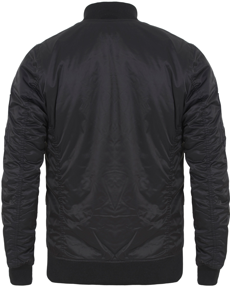 Herre | Jakker | J.Lindeberg | Rafe 72 Bomber Satin Jacket Black