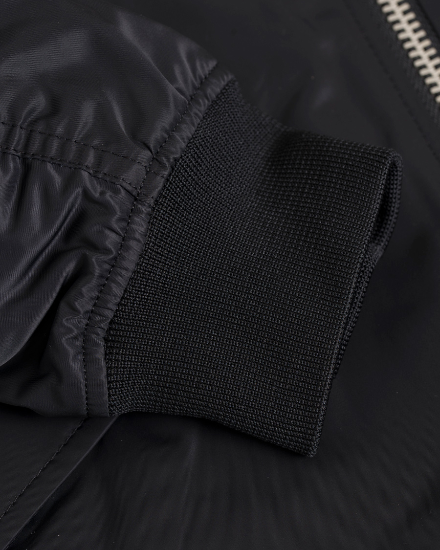 Herre | Jakker | J.Lindeberg | Rafe 72 Bomber Satin Jacket Black