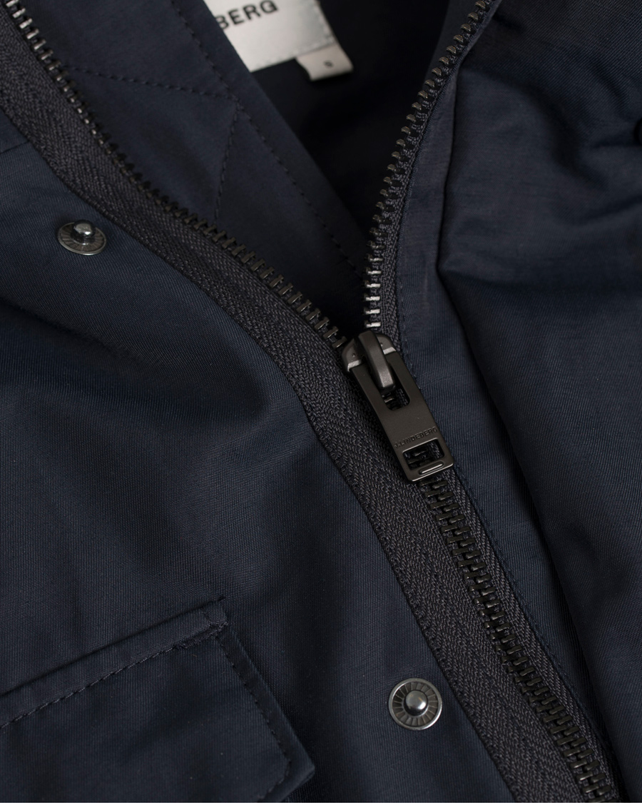 Herre | Jakker | J.Lindeberg | Farren 72 Cotton Twill Field Jacket Navy