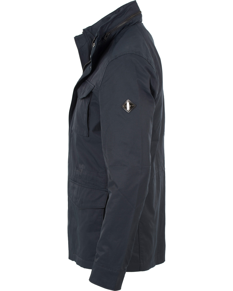 Herre | Jakker | J.Lindeberg | Farren 72 Cotton Twill Field Jacket Navy
