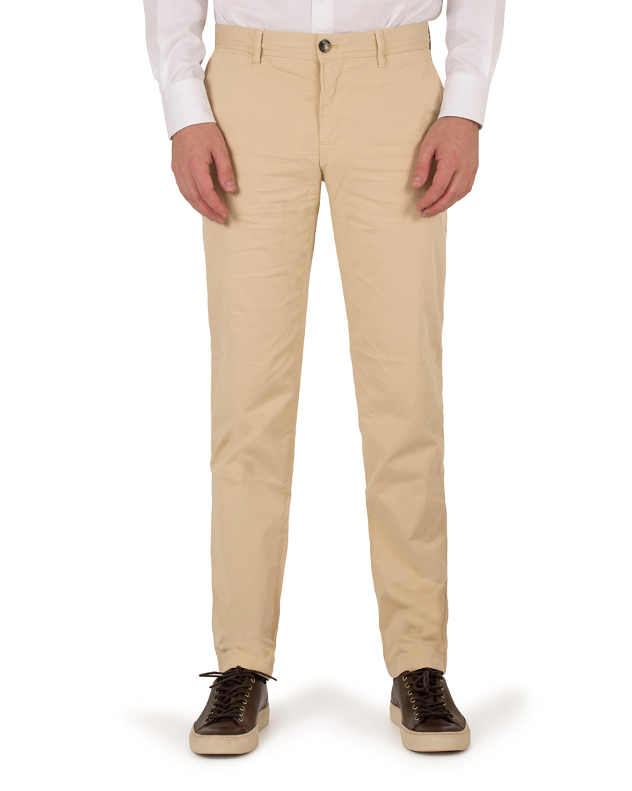 Herre | Bukser | J.Lindeberg | Chaze Deco Satin Stretch Chinos Beige
