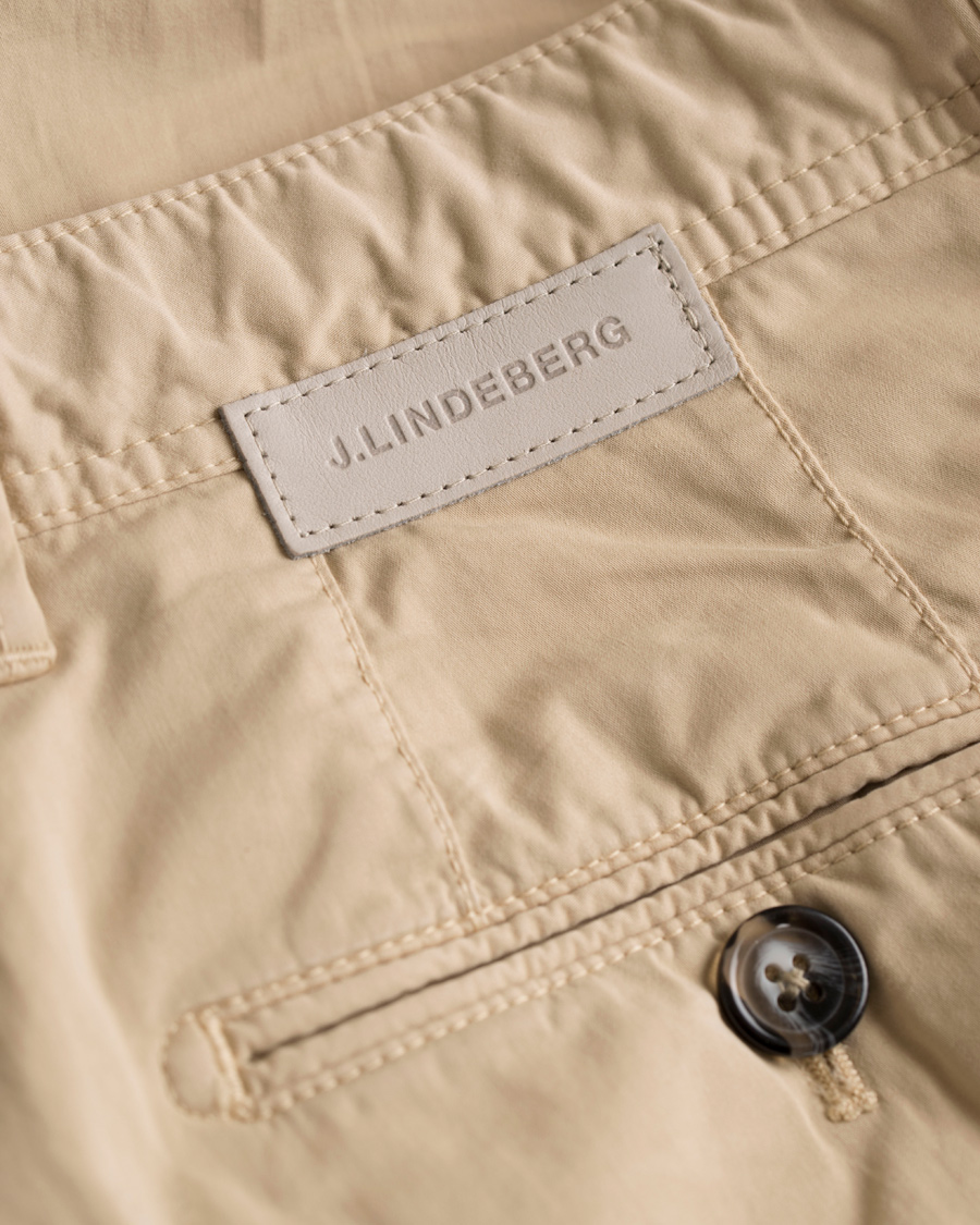 Herre | Bukser | J.Lindeberg | Chaze Deco Satin Stretch Chinos Beige